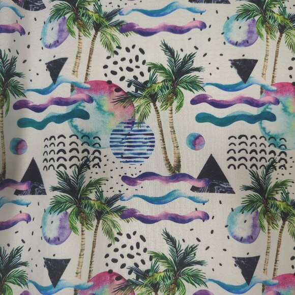 Golf Gods Polo multicolored Men's Polo Top Size L Tropical Abstract Modern Golf - Picture 7 of 13